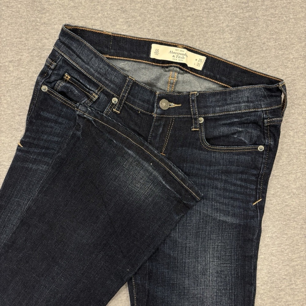 Abercrombie & Fitch Madison Flare Jeans Women's Size 25x31 (Fits 27x30.5) Blue